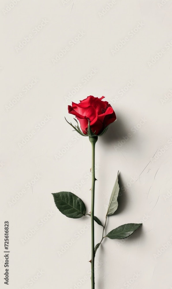A minimalist wedding invitation with a clean white background, a single red rose illustration, simple line art A minimalist wedding invitation with a clean white background, a single red rose illustration, simple line art