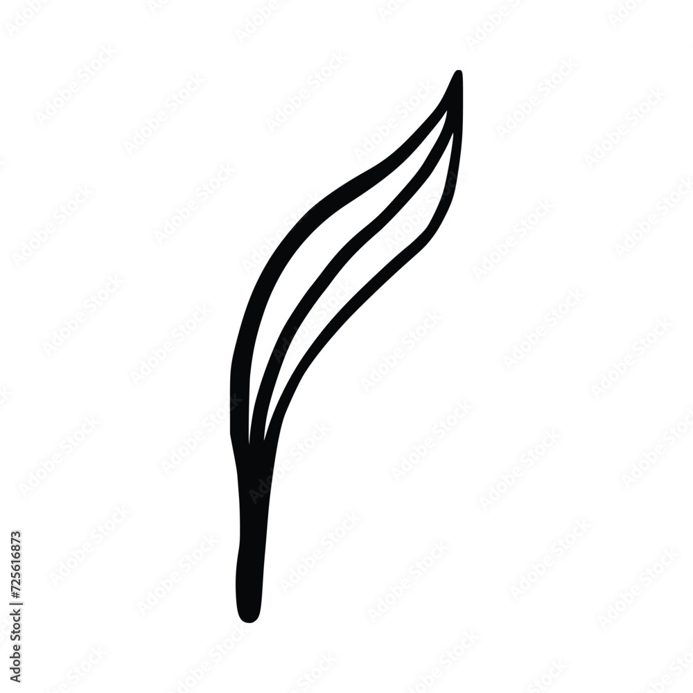 Single Leaf Line Art Illustration Isolated in White. Floral decoration branch leaf plant line. Modern single line art, aesthetic contour. Perfect for home decor such as posters, wall art, tote bag etc Single Leaf Line Art Illustration Isolated in White. Floral decoration branch leaf plant line. Modern single line art, aesthetic contour. Perfect for home decor such as posters, wall art, tote bag etc