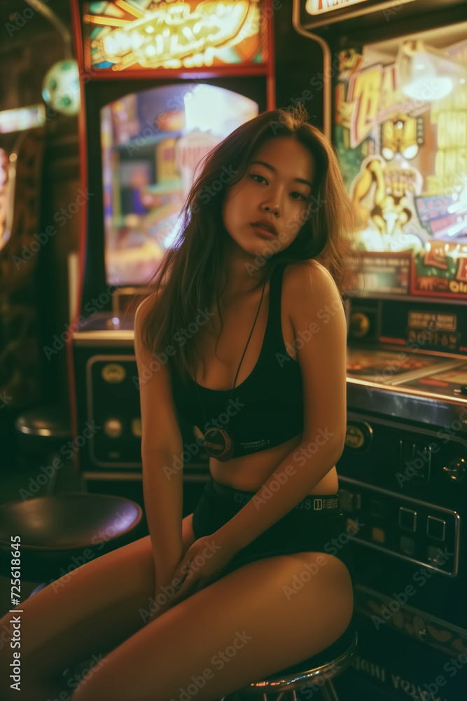 A young and beautiful asian korean A young and beautiful asian korean