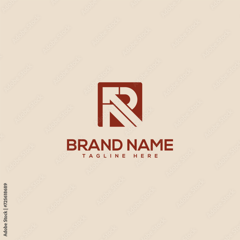 Abstract R letter arrow vector icon logo element. Abstract R letter arrow vector icon logo element.