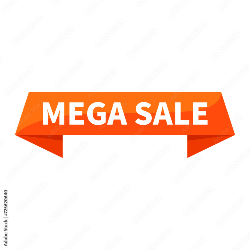 Mega Sale Text In Orange Ribbon Rectangle Shape For Sell Promotion Business Marketing Social Media Information Announcement
Mega Sale Text In Orange Ribbon Rectangle Shape For Sell Promotion Business Marketing Social Media Information Announcement