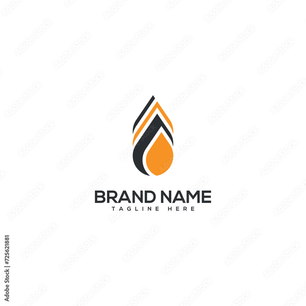Abstract oil logo design. Flat vector logo design template element. Abstract oil logo design. Flat vector logo design template element.