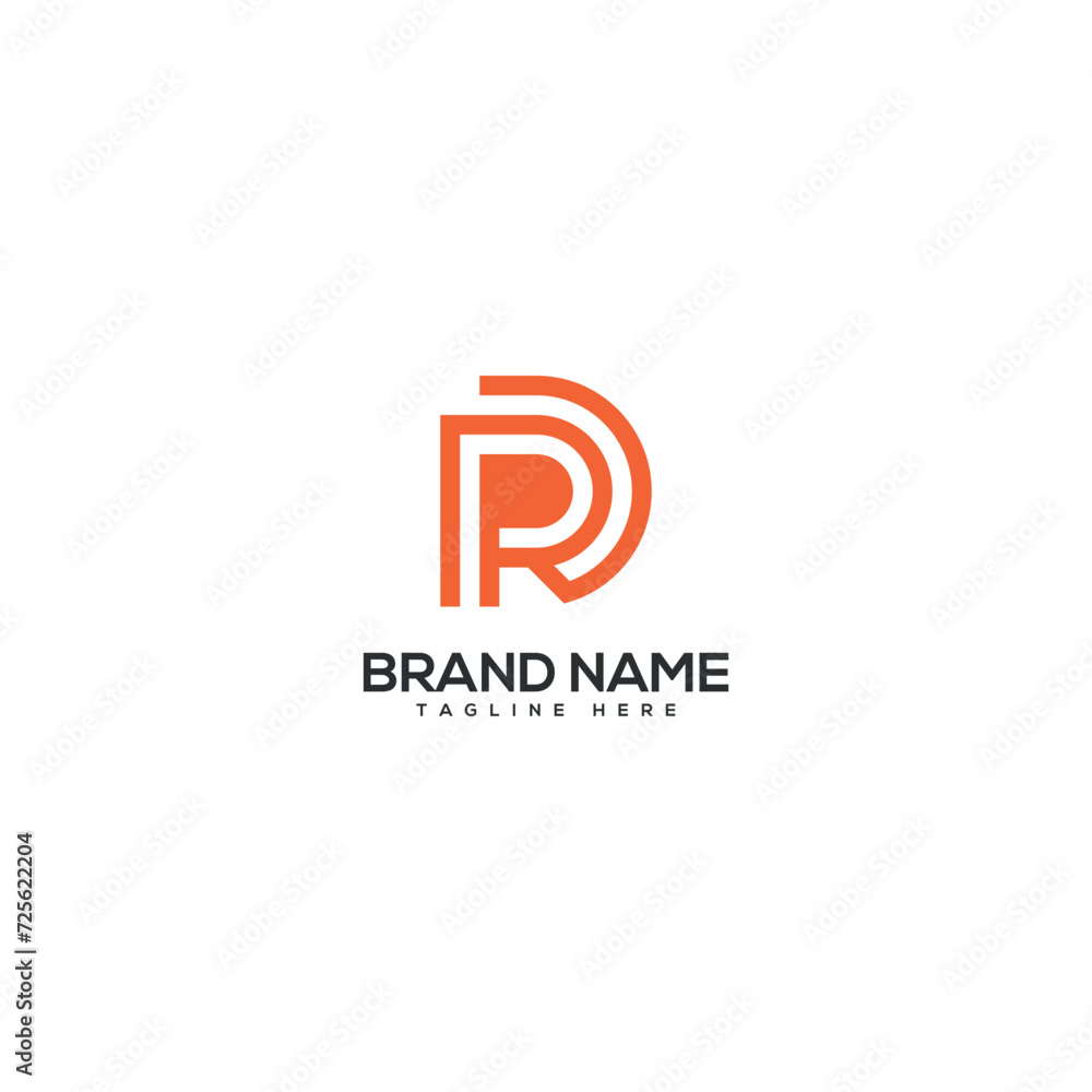 Minimal unique letter RD DR monogram logo design template. Initials Business logo. Minimal unique letter RD DR monogram logo design template. Initials Business logo.