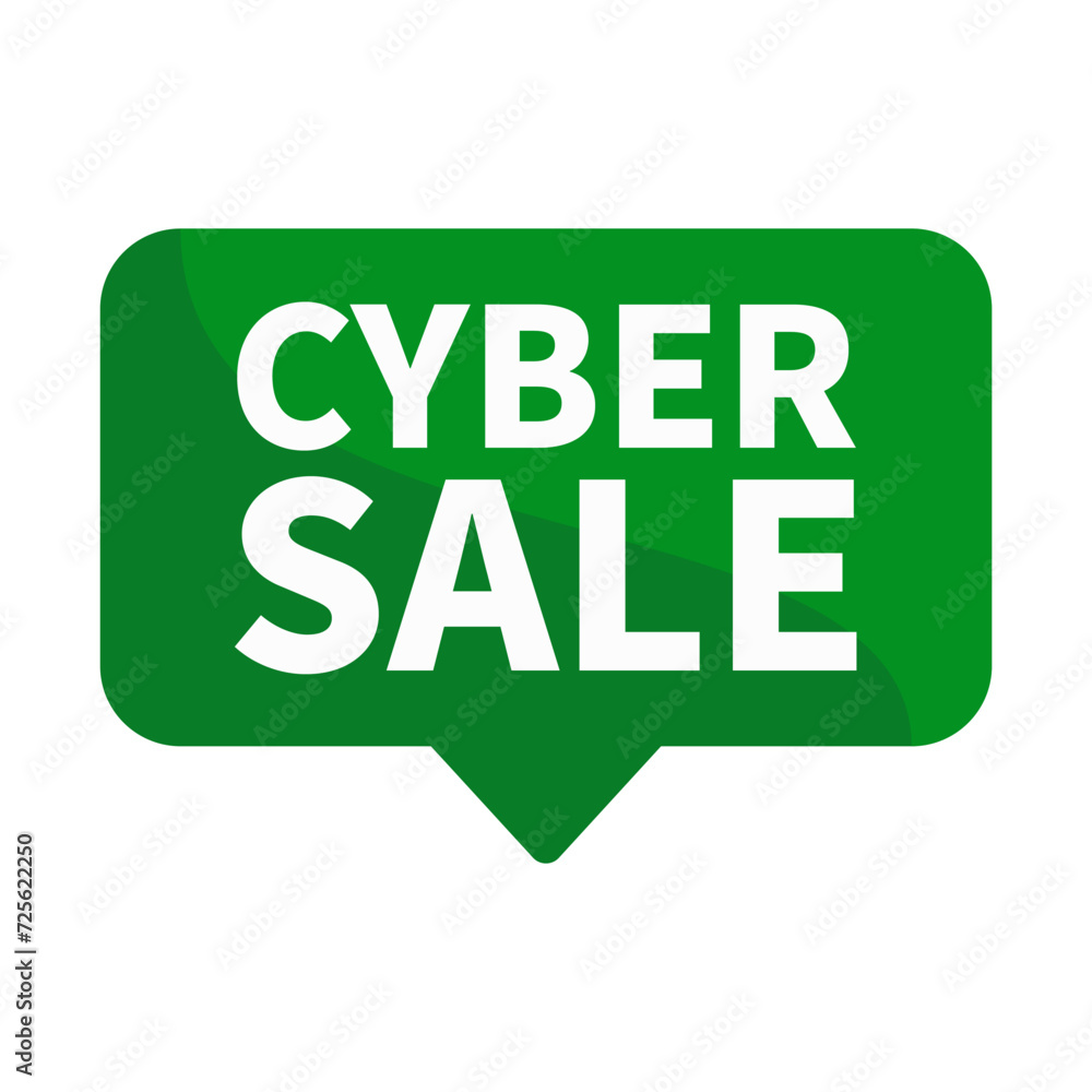 Cyber Sale Text In Green Rectangle Shape For Sell Promotion Business Marketing Social Media Information Announcement
Cyber Sale Text In Green Rectangle Shape For Sell Promotion Business Marketing Social Media Information Announcement