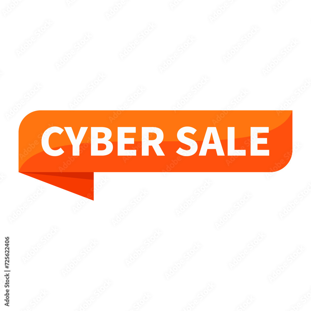 Cyber Sale Text In Orange Ribbon Rectangle Shape For Sell Promotion Business Marketing Social Media Information Announcement
Cyber Sale Text In Orange Ribbon Rectangle Shape For Sell Promotion Business Marketing Social Media Information Announcement