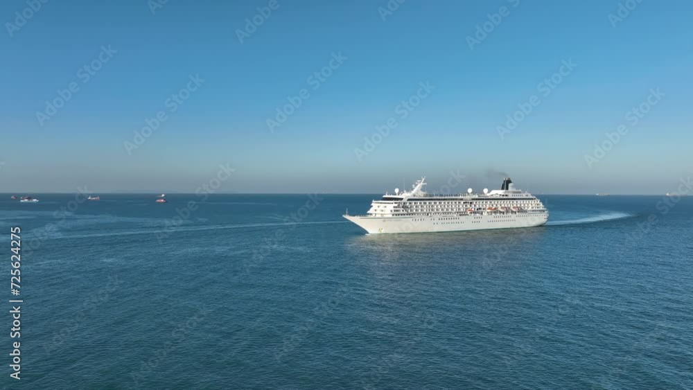 Cruise Ship, Cruise Liners beautiful white cruise ship above luxury cruise in the ocean concept exclusive tourism travel on holiday take a vacation time on summer. Cruise Ship, Cruise Liners beautiful white cruise ship above luxury cruise in the ocean concept exclusive tourism travel on holiday take a vacation time on summer.