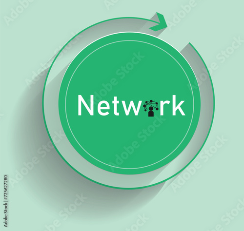 network text vector design