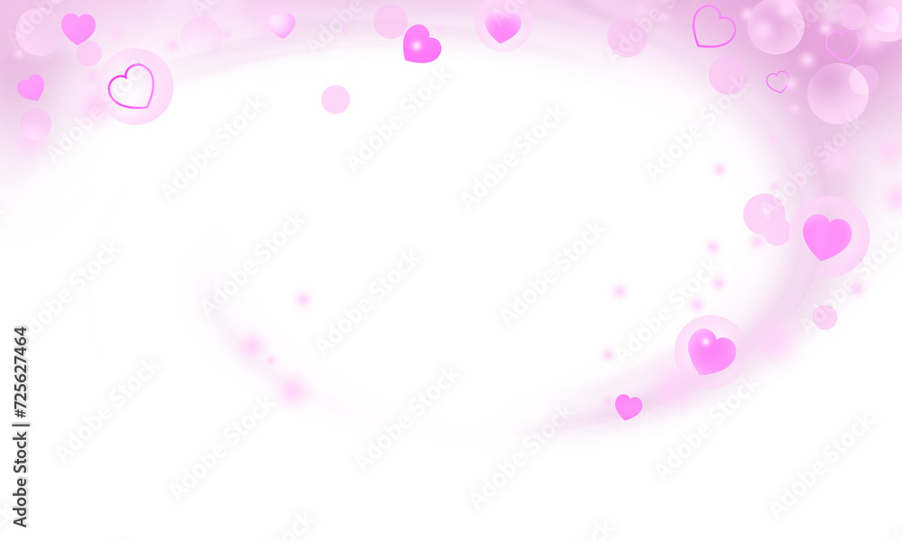 pink cloudy effect with bokeh light and hearts pink cloudy effect with bokeh light and hearts