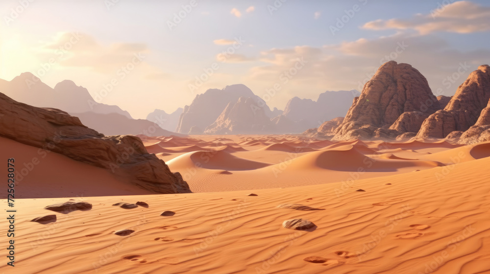 Sand dune desert