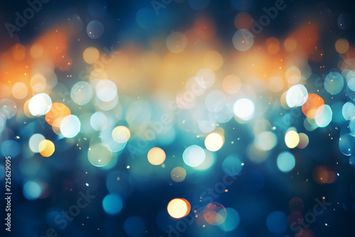 Glittering colorful party background. Blurred bokeh background. Copy space for portraits. Holiday, celebration. new year. Generative AI