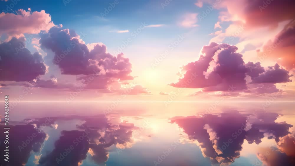 Beautiful pink clouds abstract background for product display. Generative ai.
Beautiful pink clouds abstract background for product display. Generative ai.