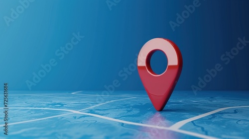 Locator mark of map and location pin or navigation icon sign