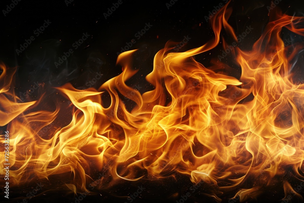 Fototapeta premium Fiery dance of essence