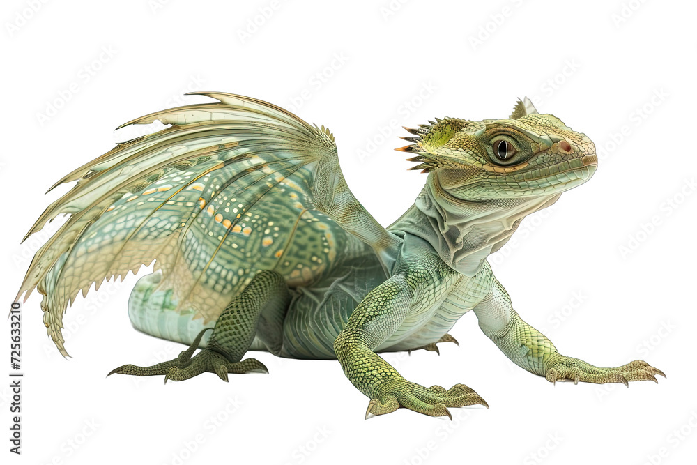 Fototapeta premium snake basilisk full body photography