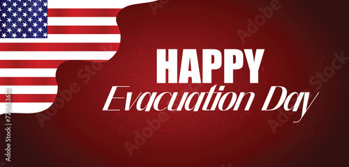 Happy Evacuation Day Text illustration Design