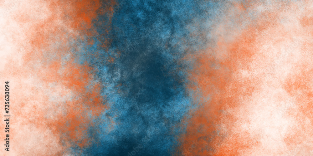 Blue Orange isolated cloud.smoky illustration brush effect.canvas element realistic fog or mist,texture overlays,gray rain cloud vector cloud background of smoke vape,backdrop design design element.
