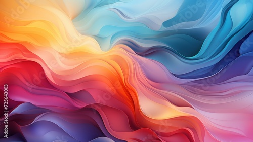 Wavy Abstract background with rainbow colors
