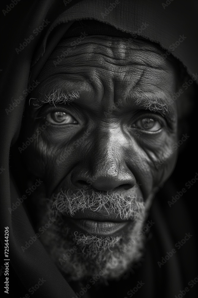 portrait of a wise old man