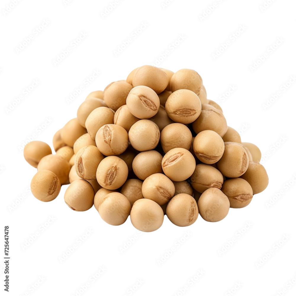 Dried soybeans on a translucent background Dried soybeans on a translucent background