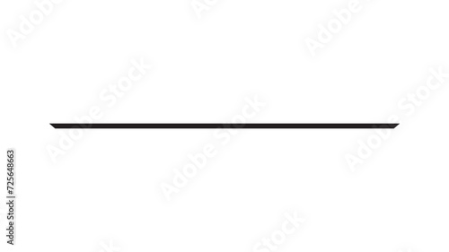 Black straight line . Lines, borders, underline pencil strokes, drawing dividers for design. 