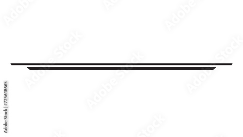 Black straight line . Lines, borders, underline pencil strokes, drawing dividers for design. 