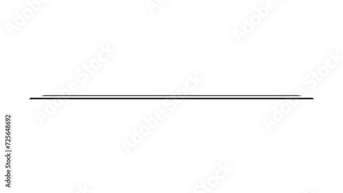 Black straight line . Lines, borders, underline pencil strokes, drawing dividers for design. 