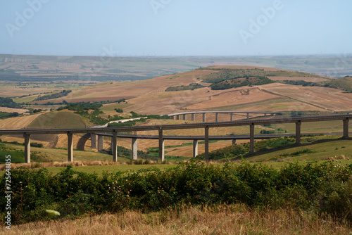 Country landscape near Melfi, Basilicata, Italy