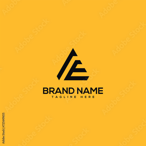Abstract monogram letter AE EA logo design template - vector.