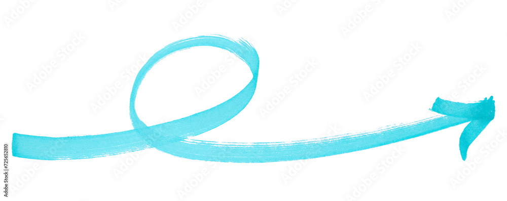 Light blue arrows isolated on transparent background.