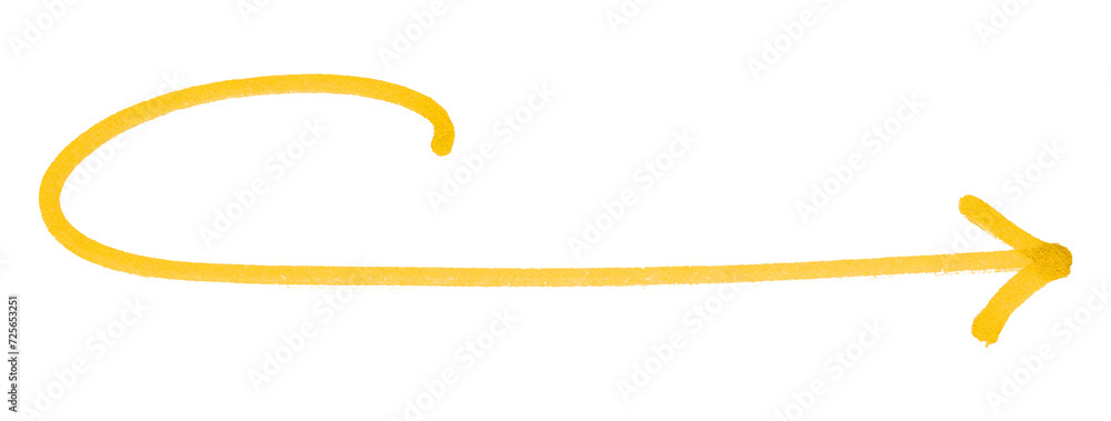 Yellow arrows isolated on transparent background Yellow arrows isolated on transparent background