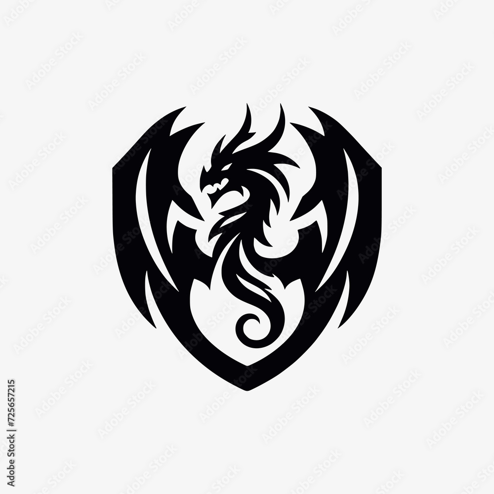 dragon logo designs template