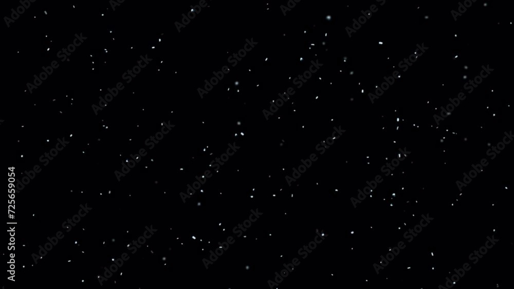 snowfall falling snow particles snowing overlay with alpha channel