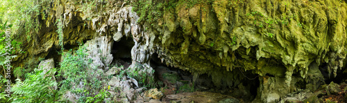 View at the cave near El Nicho waterfalls in Cuba