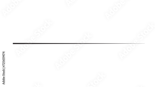 Abstract black thin line transparent background. Line art striped graphic template. Vector illustration.