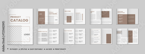 Multipurpose product catalog design, company furniture product catalogue, multipage catalog brochure, company profile and product portfolio template design with mockup 