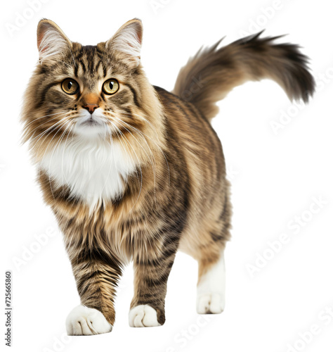 A ragamuffin cat, full body