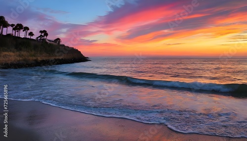 Tranquil Coastal Sunset