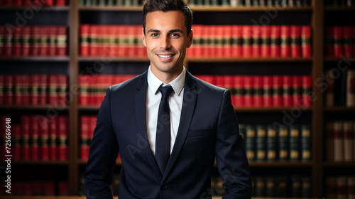 Male lawyer in the law firm