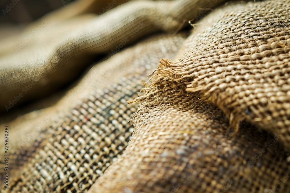 a close up of a burlap cloth a close up of a burlap cloth