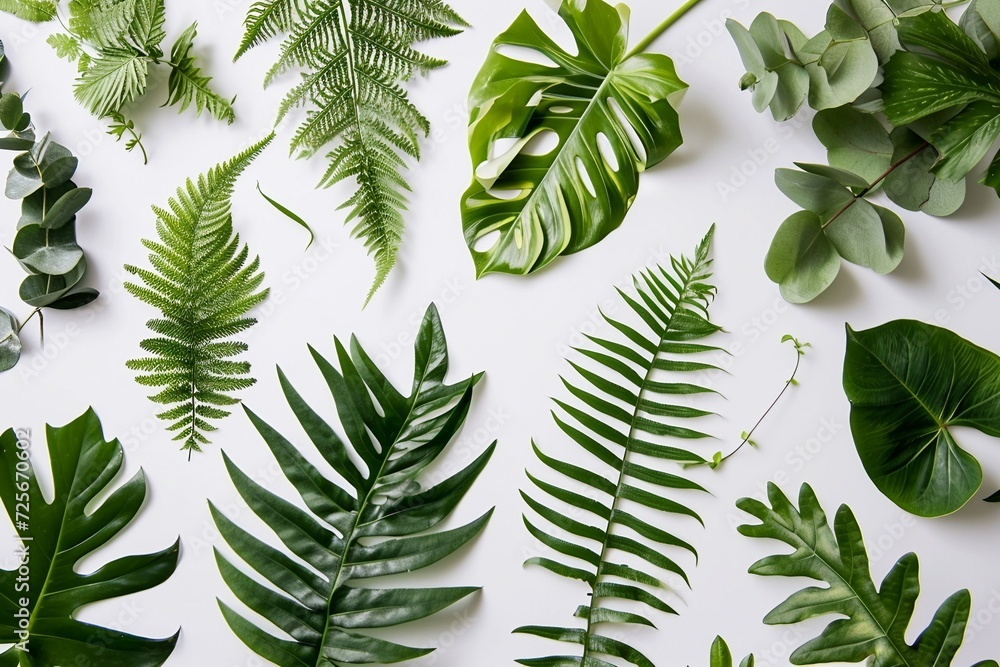 a group of green leaves