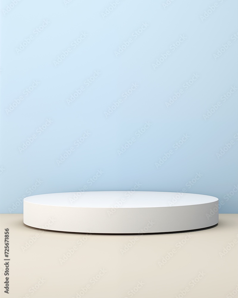 Bright minimal podium for product display. Bright minimal podium for product display.