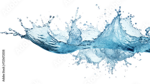 water splash isolated on transparent and white background.PNG image