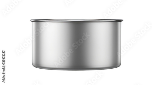 Stainless steel pot isolated on transparent and white background.PNG image