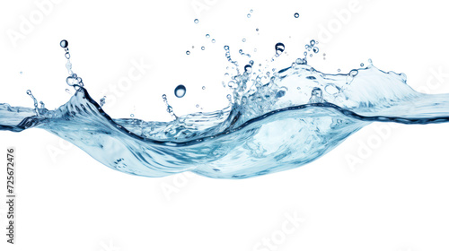 Splash of clear water isolated on transparent and white background.PNG image