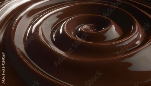 close up of chocolate melted