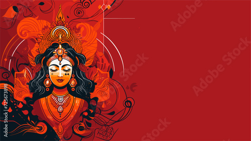Vector illustration of Indian festivals and celebrations  creating a festive and joyous atmosphere that reflects the cultural richness of India in a dynamic vector background. simple minimalist