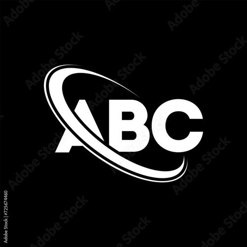 ABC logo. ABC letter. ABC letter logo design. Intitials ABC logo linked with circle and uppercase monogram logo. ABC typography for technology, business and real estate brand.