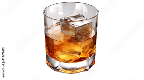 glass of whiskey isolated on transparent and white background.PNG image