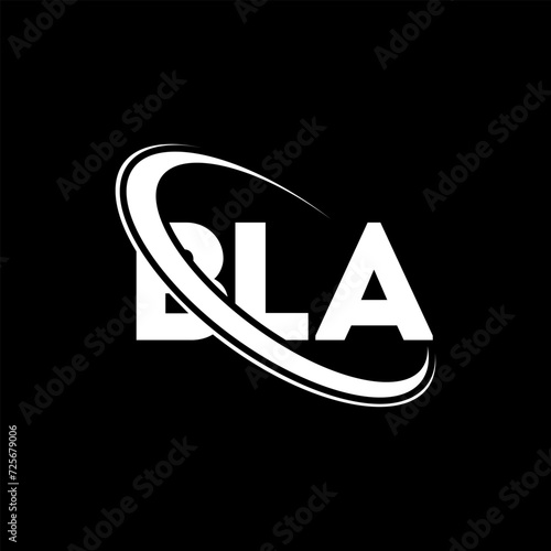 BLA logo. BLA letter. BLA letter logo design. Initials BLA logo linked with circle and uppercase monogram logo. BLA typography for technology, business and real estate brand.