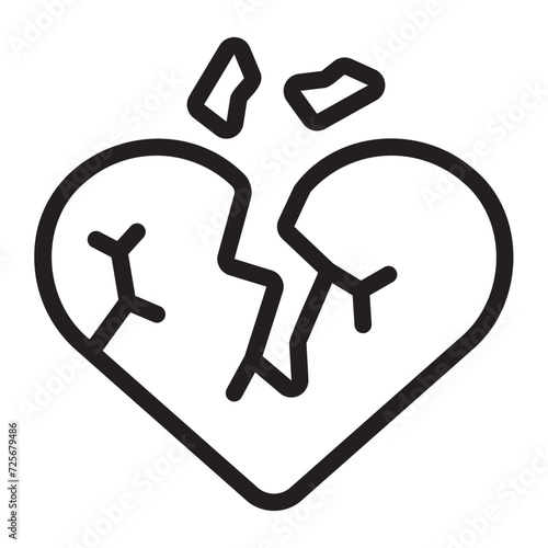 heartbreak line icon